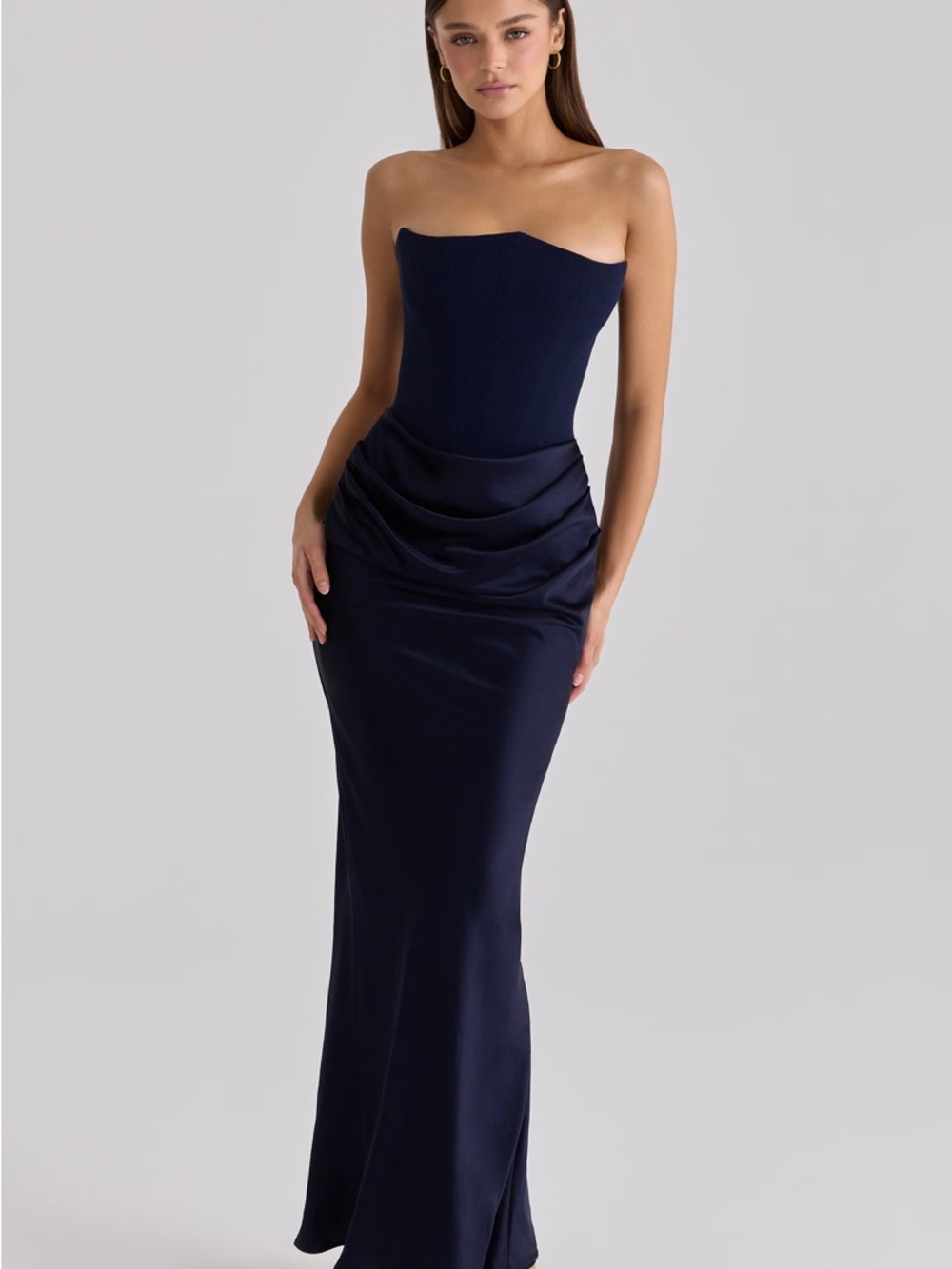 House of cb Persephone gown in navy new without tags never worn